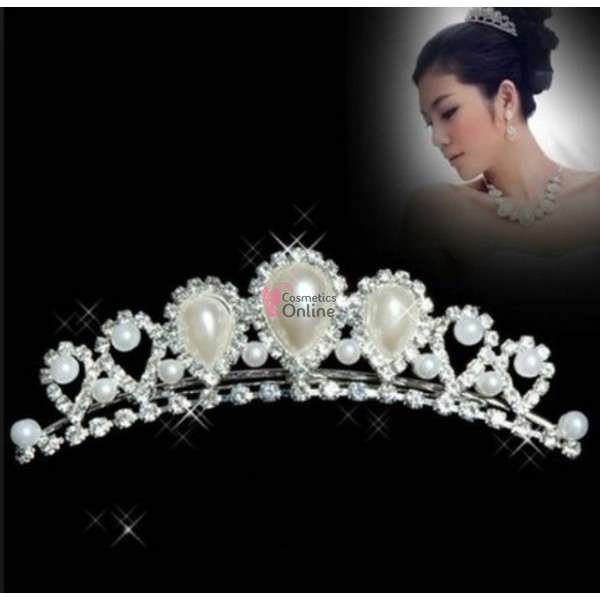 Accesoriu modern pentru decor par CA022 cu Cristale si perle